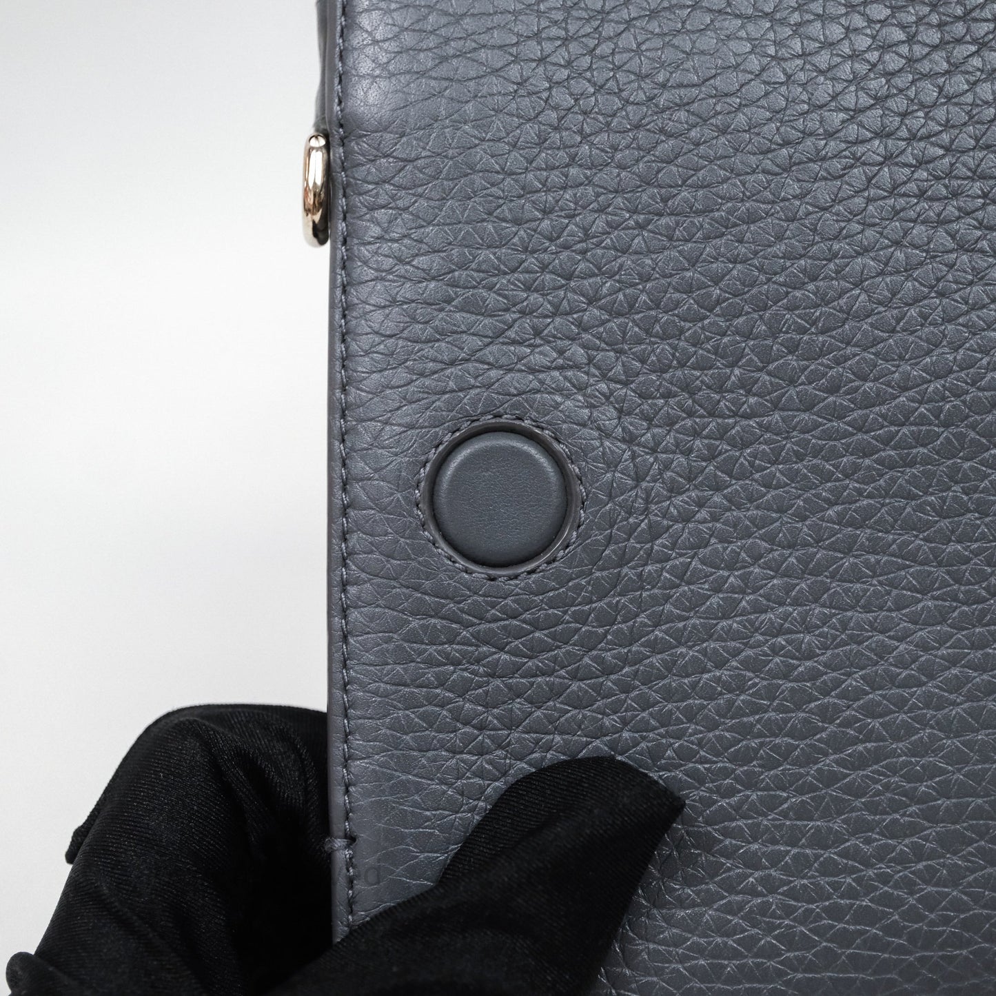 Christian Dior Mini Diorever Bag Grained Calfskin Grey