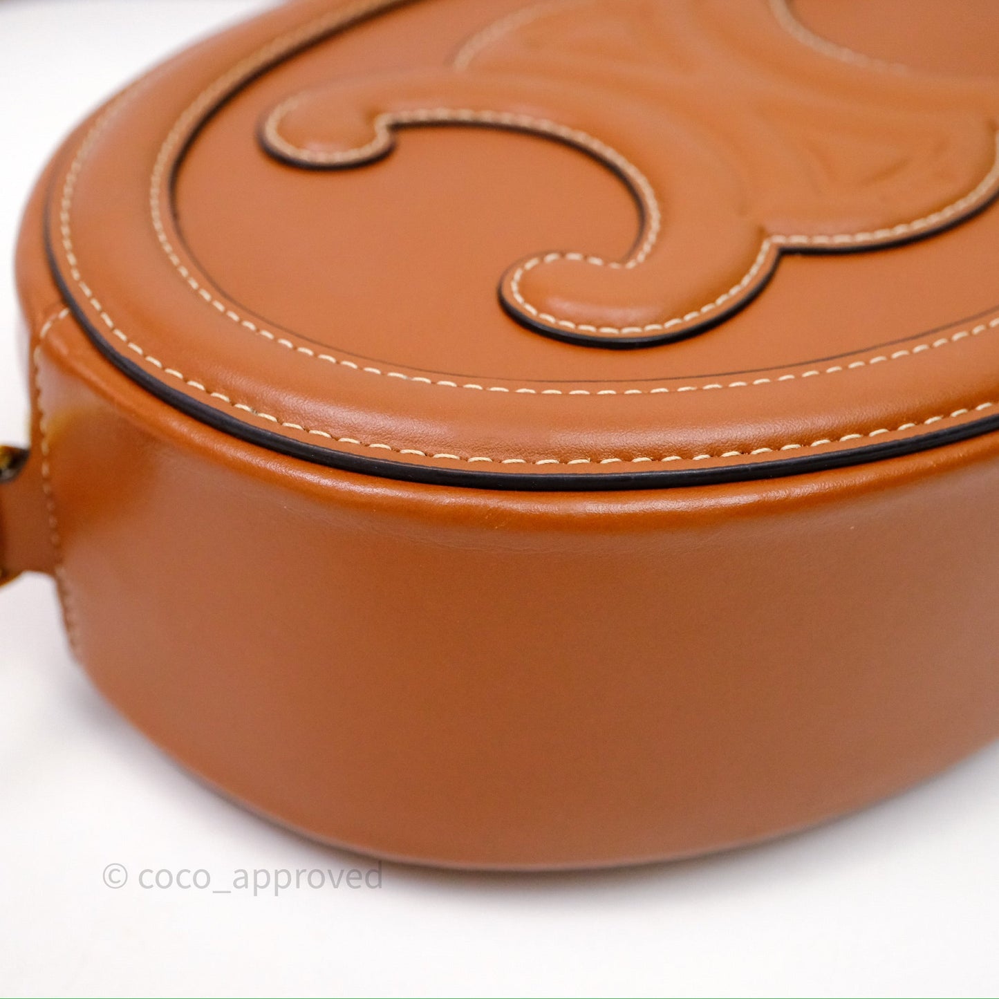 Celine Oval Bag Cuir Triophe Tan Calfskin