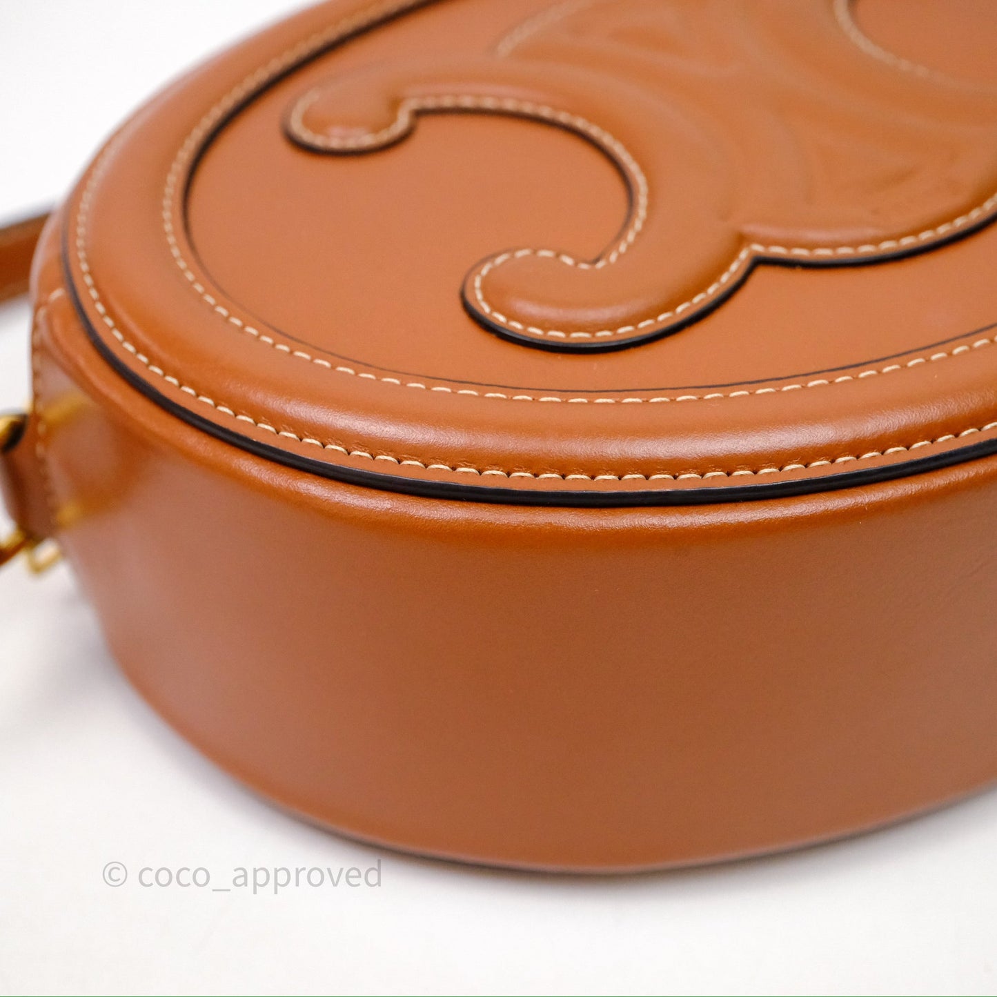 Celine Oval Bag Cuir Triophe Tan Calfskin
