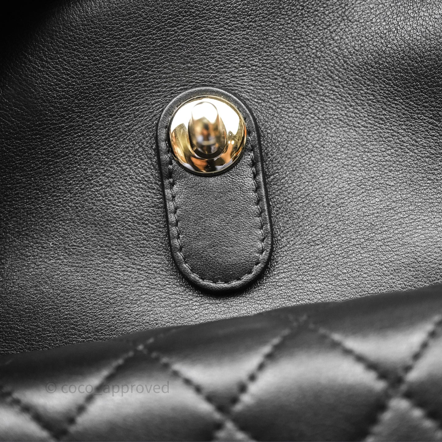 Chanel Quilted Large Duma Drawstring Backpack Black Calfskin