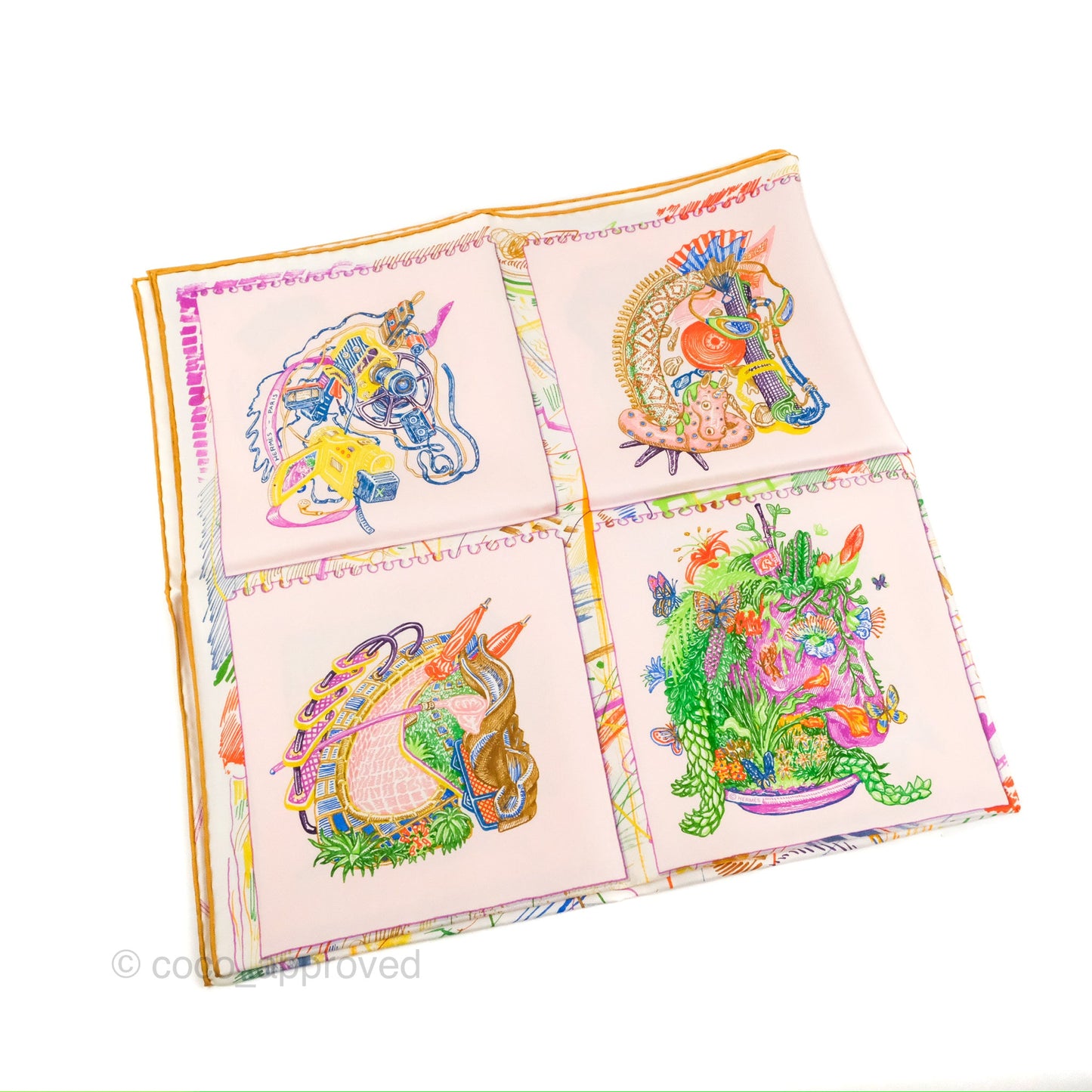 Hermès Chevaloscope Silk Scarf 90