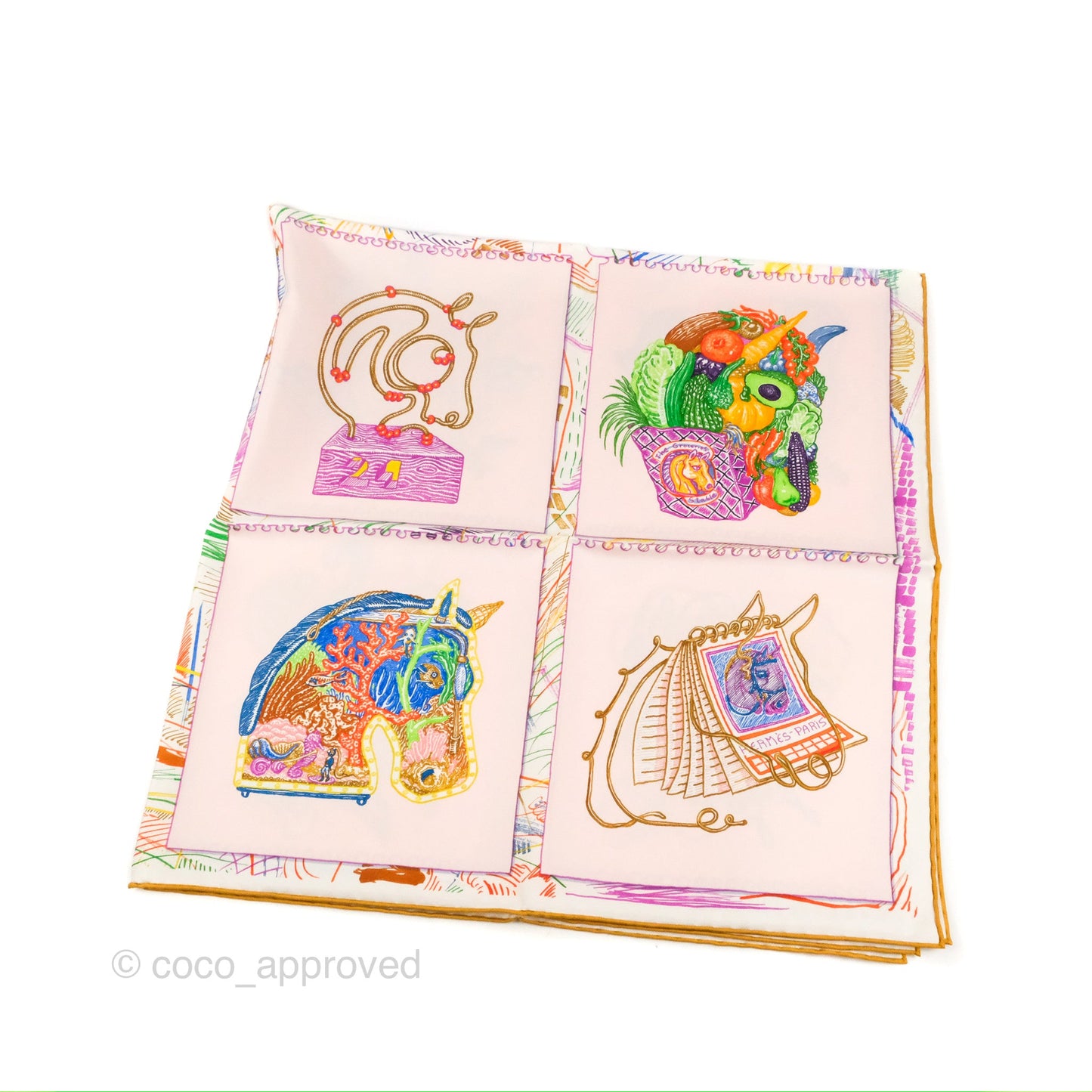Hermès Chevaloscope Silk Scarf 90