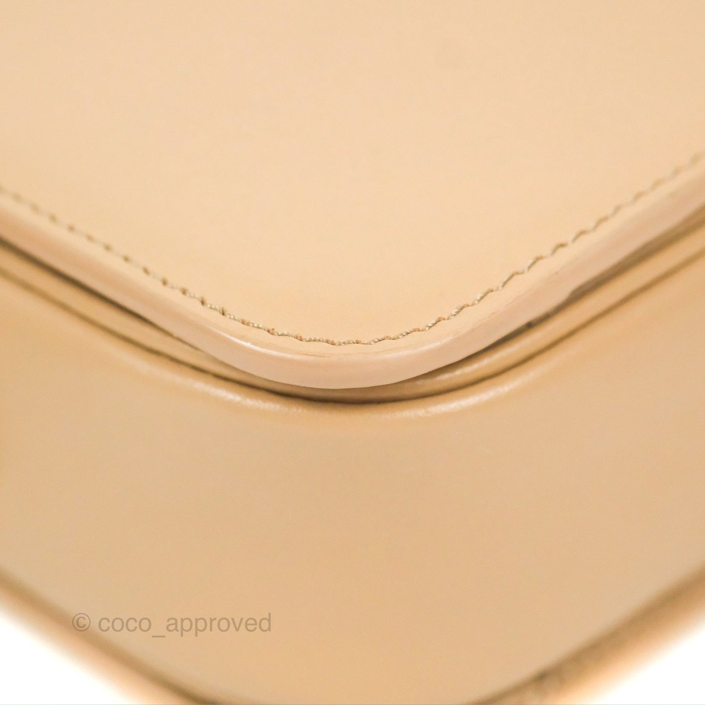 Celine Teen Triomphe Bag Shiny Calfskin Light Beige