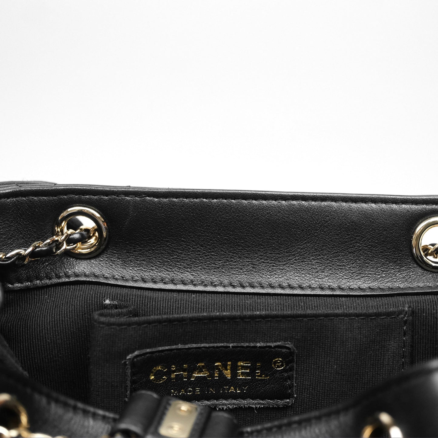 Chanel Quilted Large Duma Drawstring Backpack Black Calfskin
