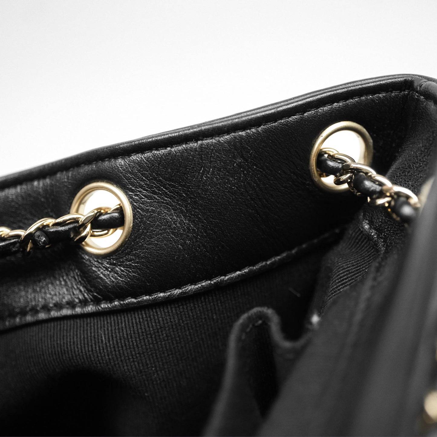 Chanel Quilted Large Duma Drawstring Backpack Black Calfskin