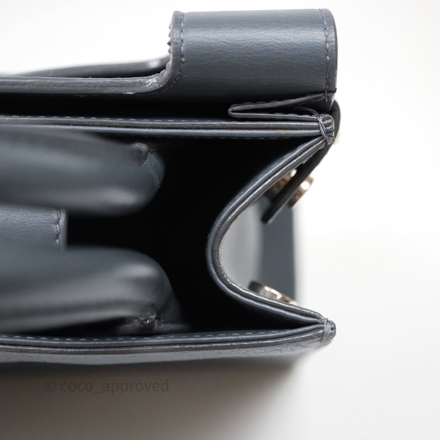 Christian Dior Mini Diorever Bag Grained Calfskin Grey
