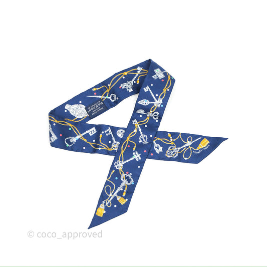 Hermes Silk Les Cles A Pois Twilly