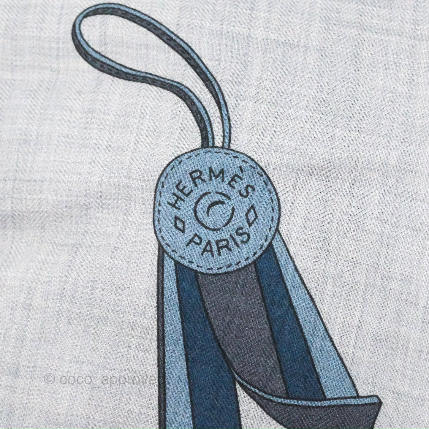 Hermès Et Gris Gris Cashmere/Silk Rectangle Scarf