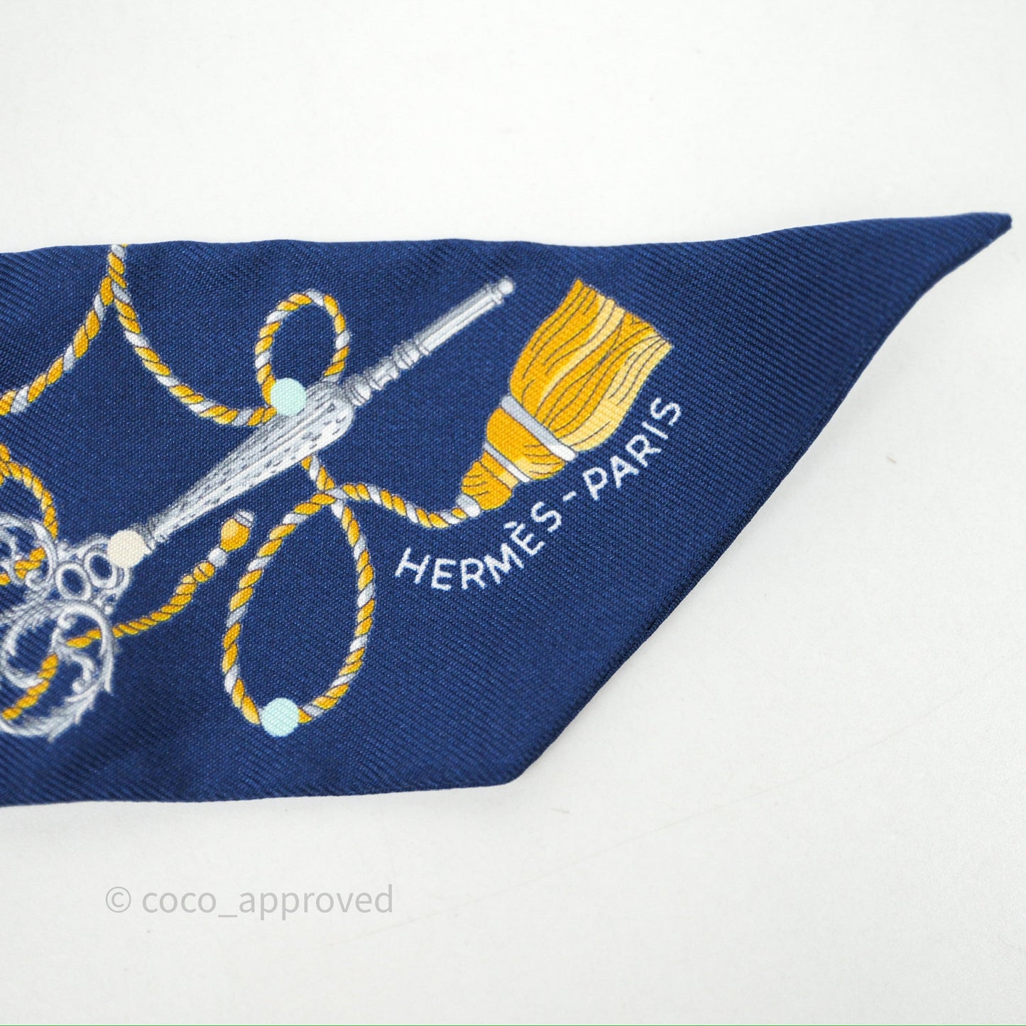 Hermes Silk Les Cles A Pois Twilly