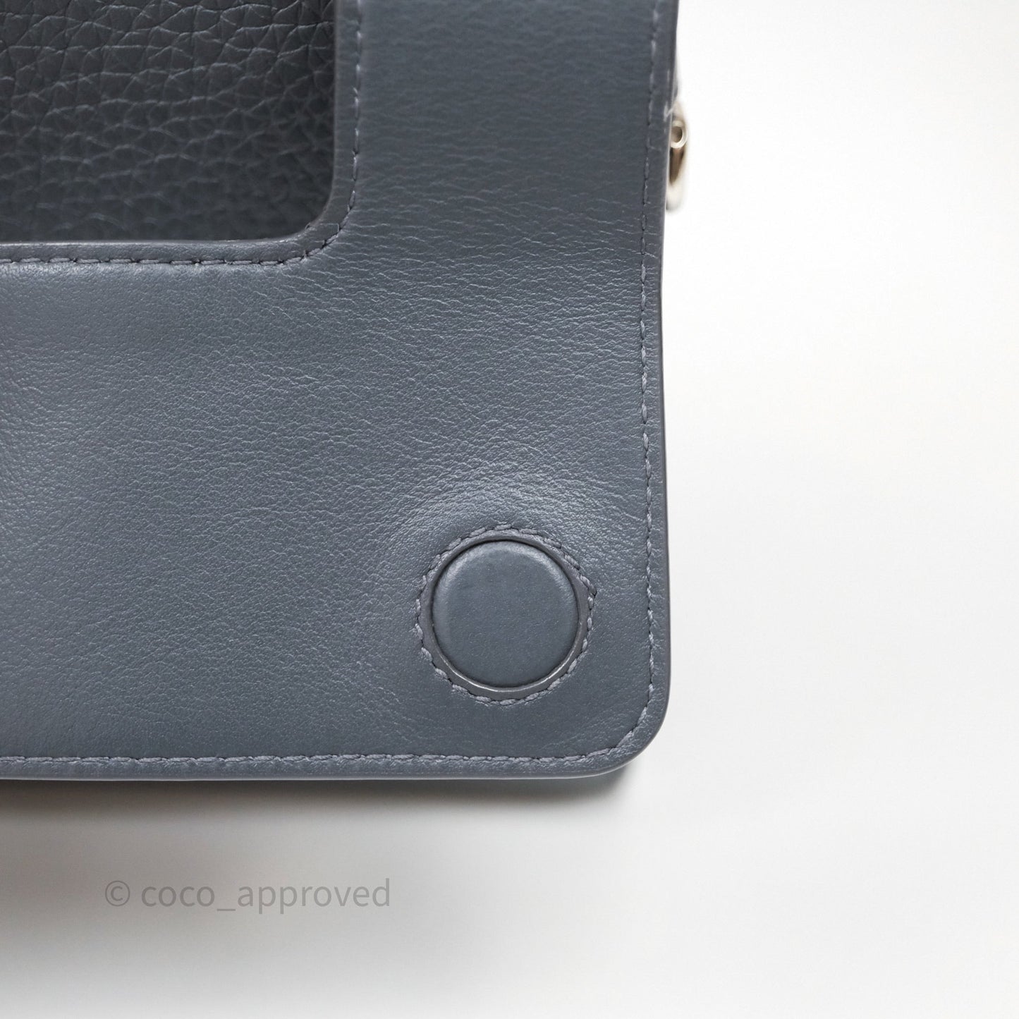 Christian Dior Mini Diorever Bag Grained Calfskin Grey