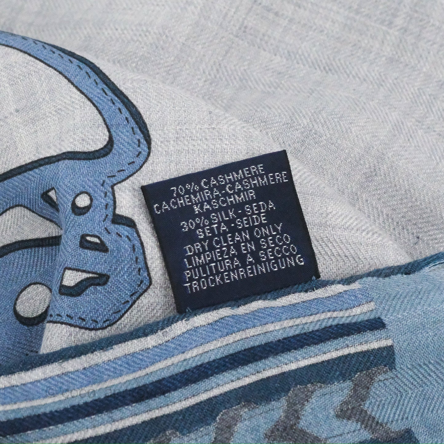 Hermès Et Gris Gris Cashmere/Silk Rectangle Scarf