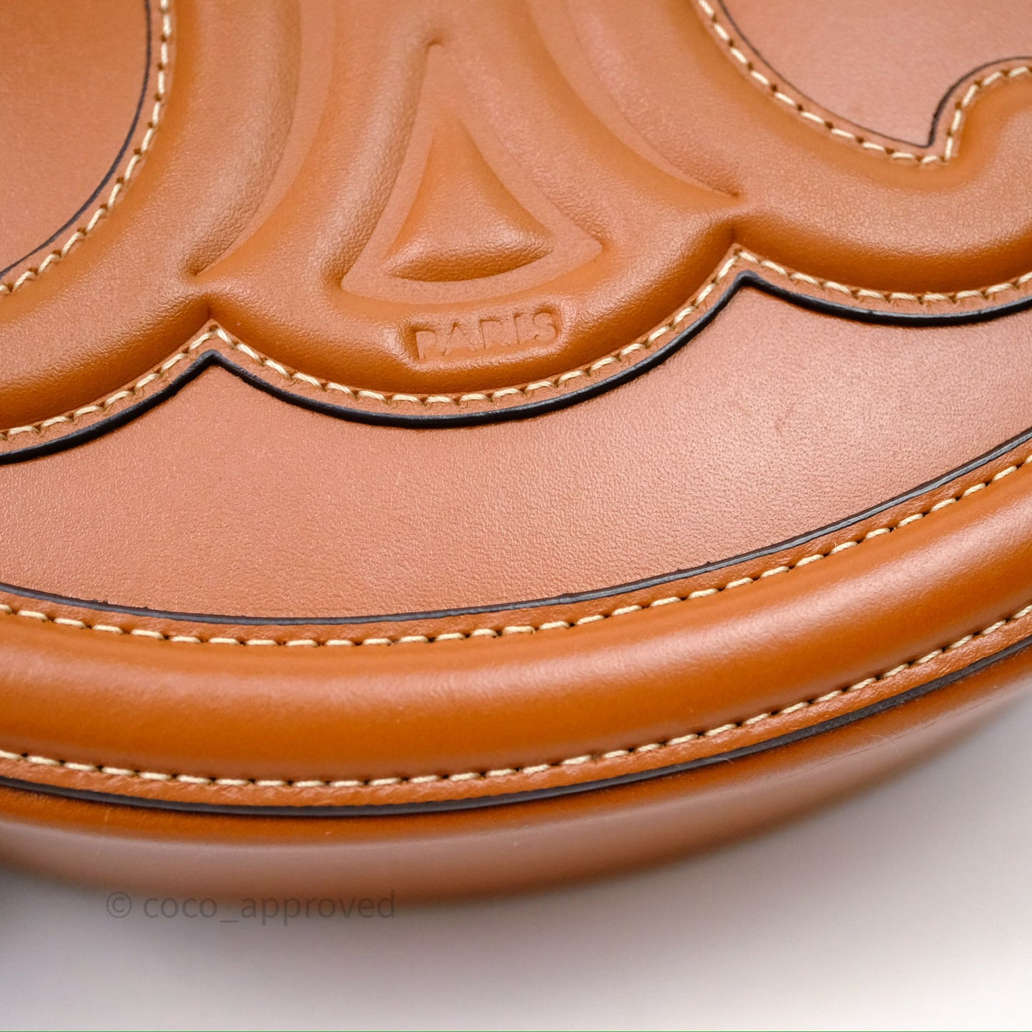 Celine Oval Bag Cuir Triophe Tan Calfskin
