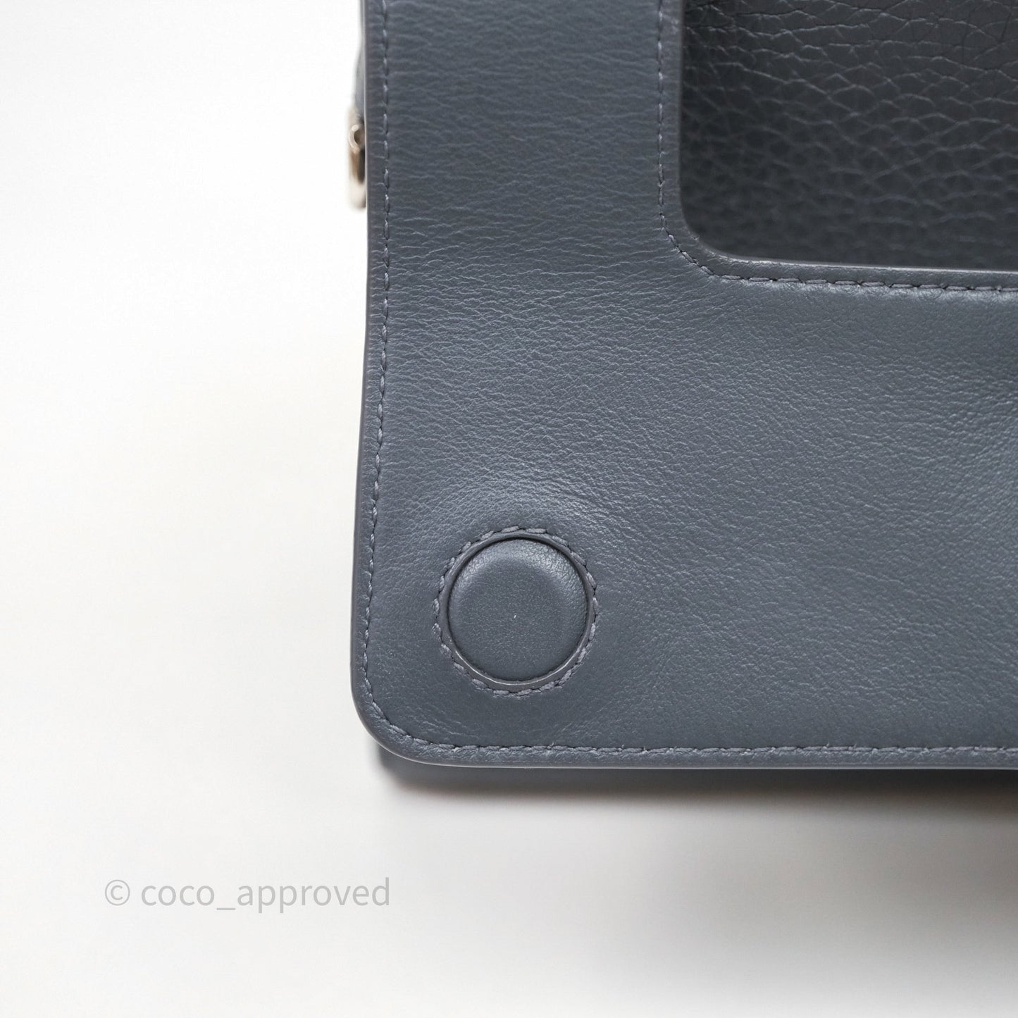 Christian Dior Mini Diorever Bag Grained Calfskin Grey