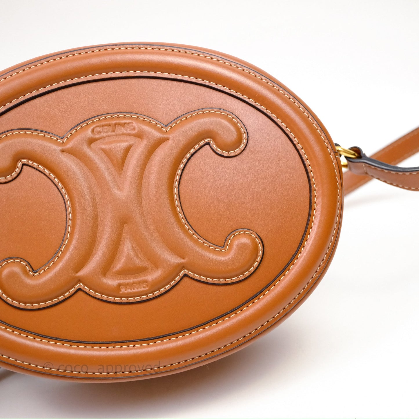 Celine Oval Bag Cuir Triophe Tan Calfskin