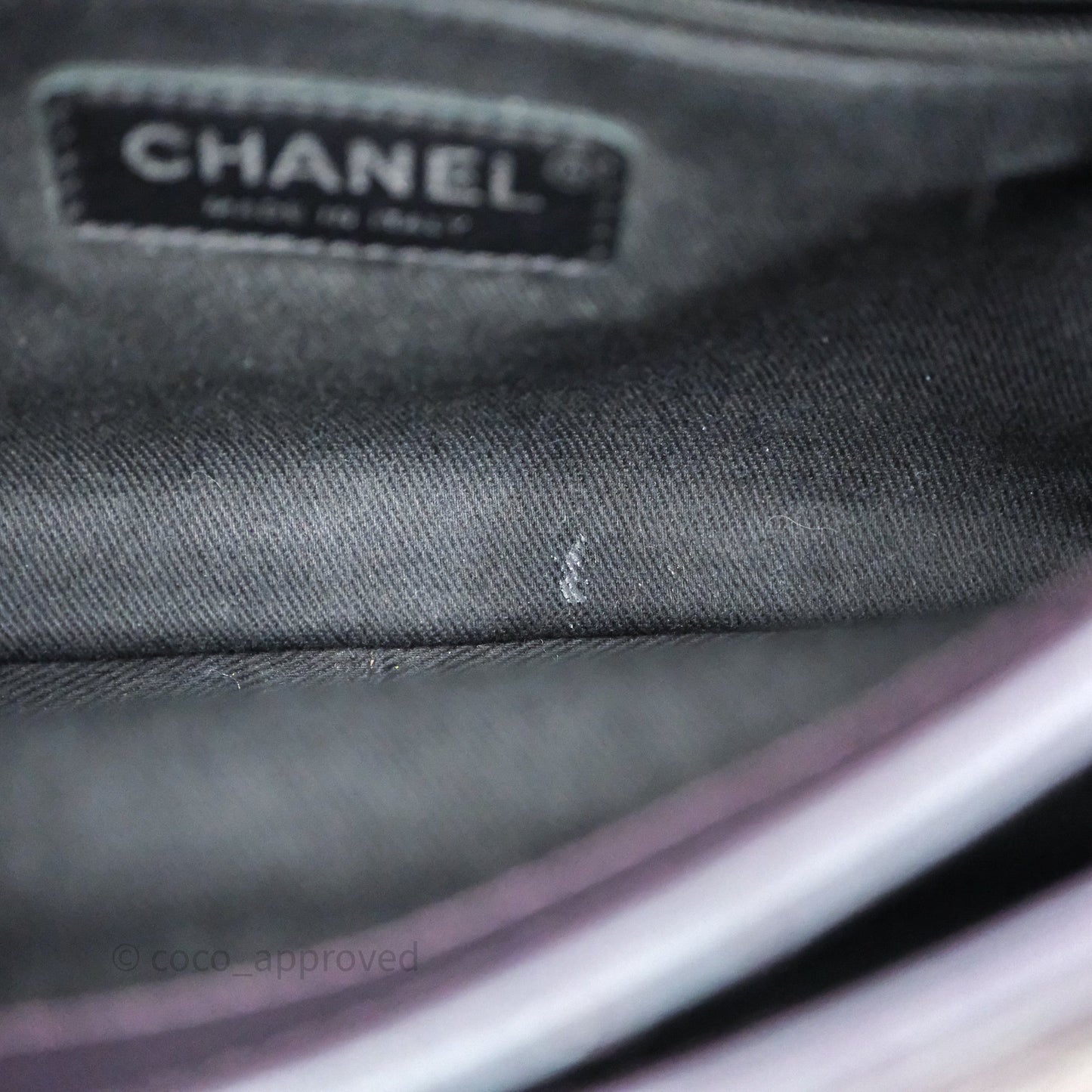 Chanel Quilted Double Carry Waist Chain Flap Iridescent Purple Goatskin Rainbow Hardware