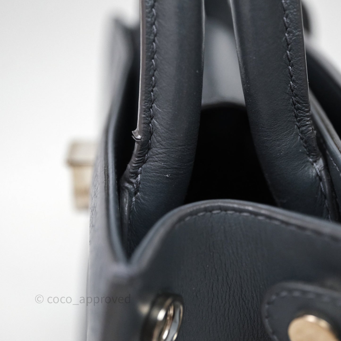 Christian Dior Mini Diorever Bag Grained Calfskin Grey