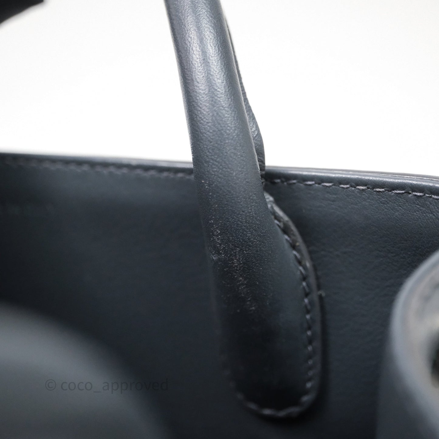 Christian Dior Mini Diorever Bag Grained Calfskin Grey