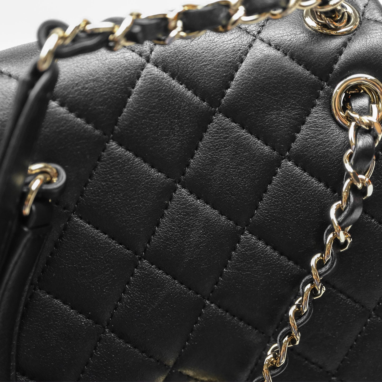 Chanel Quilted Large Duma Drawstring Backpack Black Calfskin