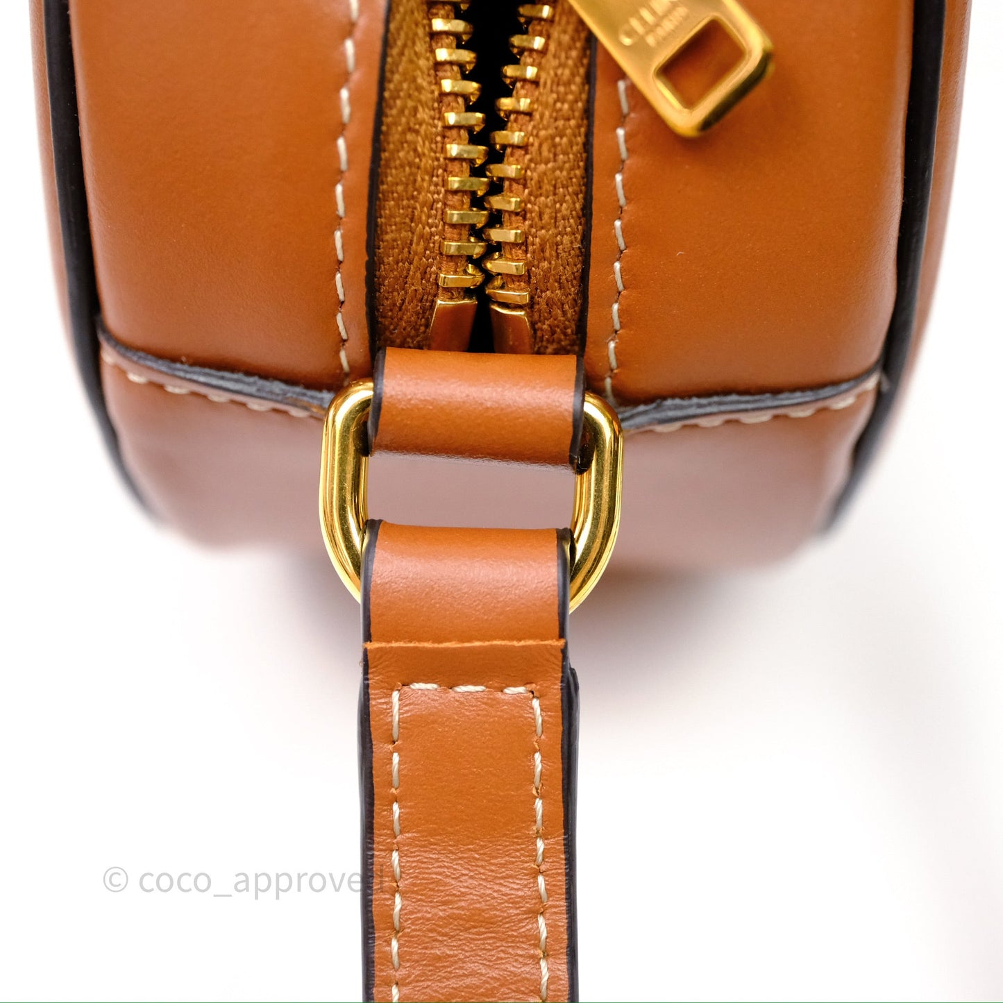 Celine Oval Bag Cuir Triophe Tan Calfskin