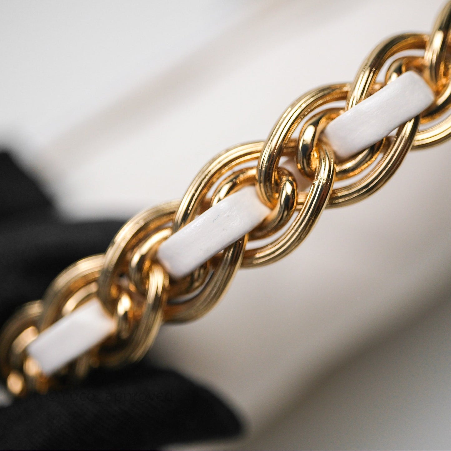 Chanel Top Handle White Lambskin Gold Hardware