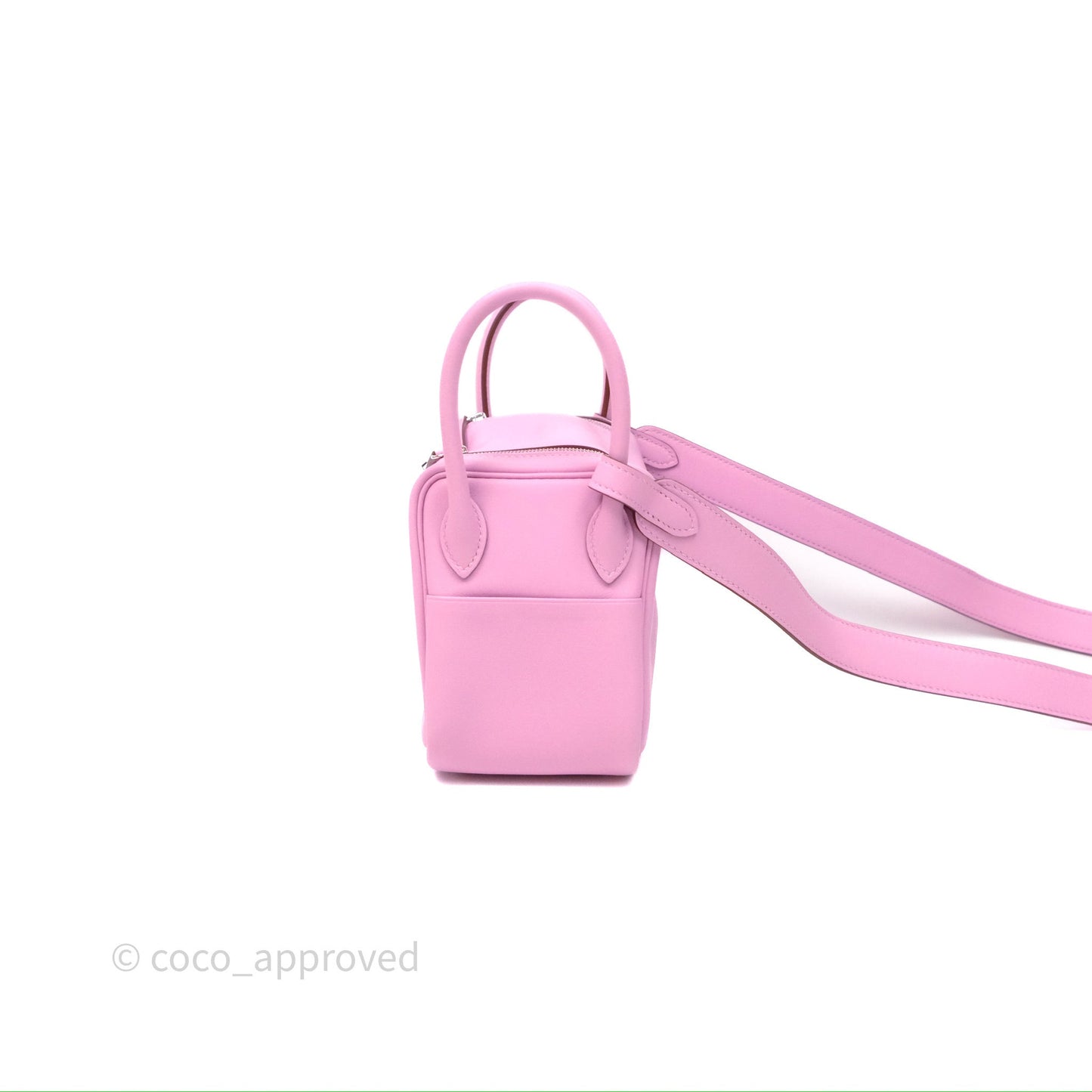 Hermès Mini Lindy 20 Swift Mauve Sylvestre X9 Palladium Hardware