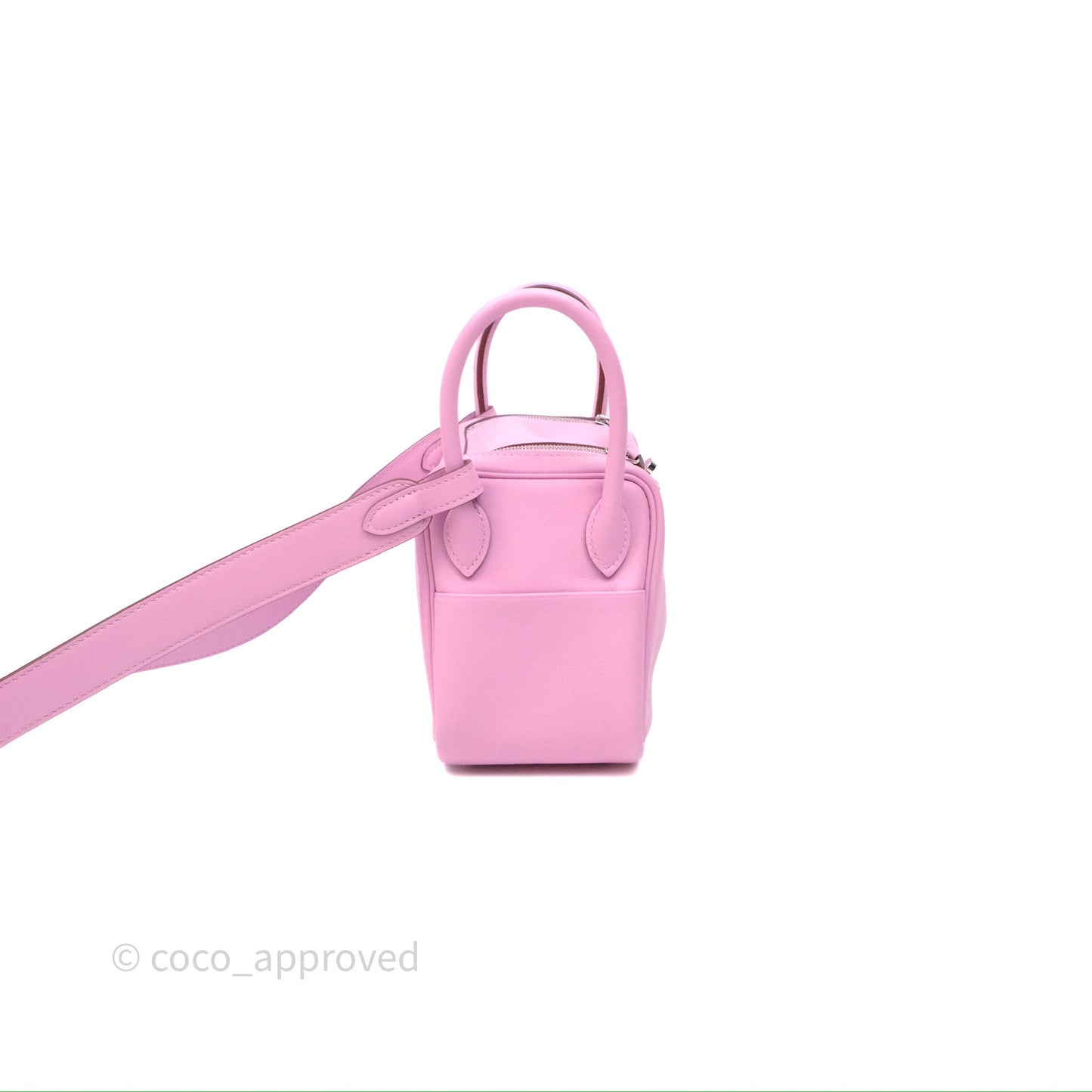 Hermès Mini Lindy 20 Swift Mauve Sylvestre X9 Palladium Hardware