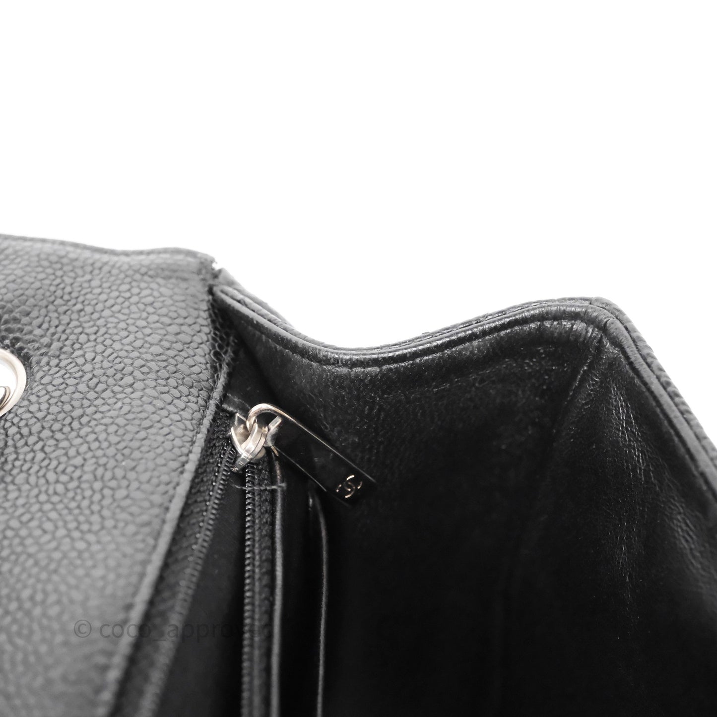 Chanel Jumbo Single Flap Black Caviar Silver Hardware