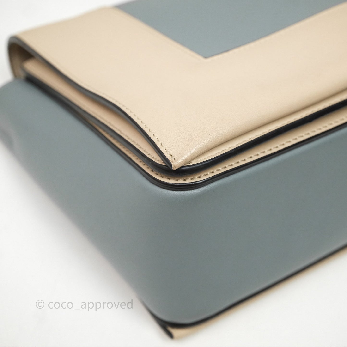 Celine Frame Bag Blue & Optic White