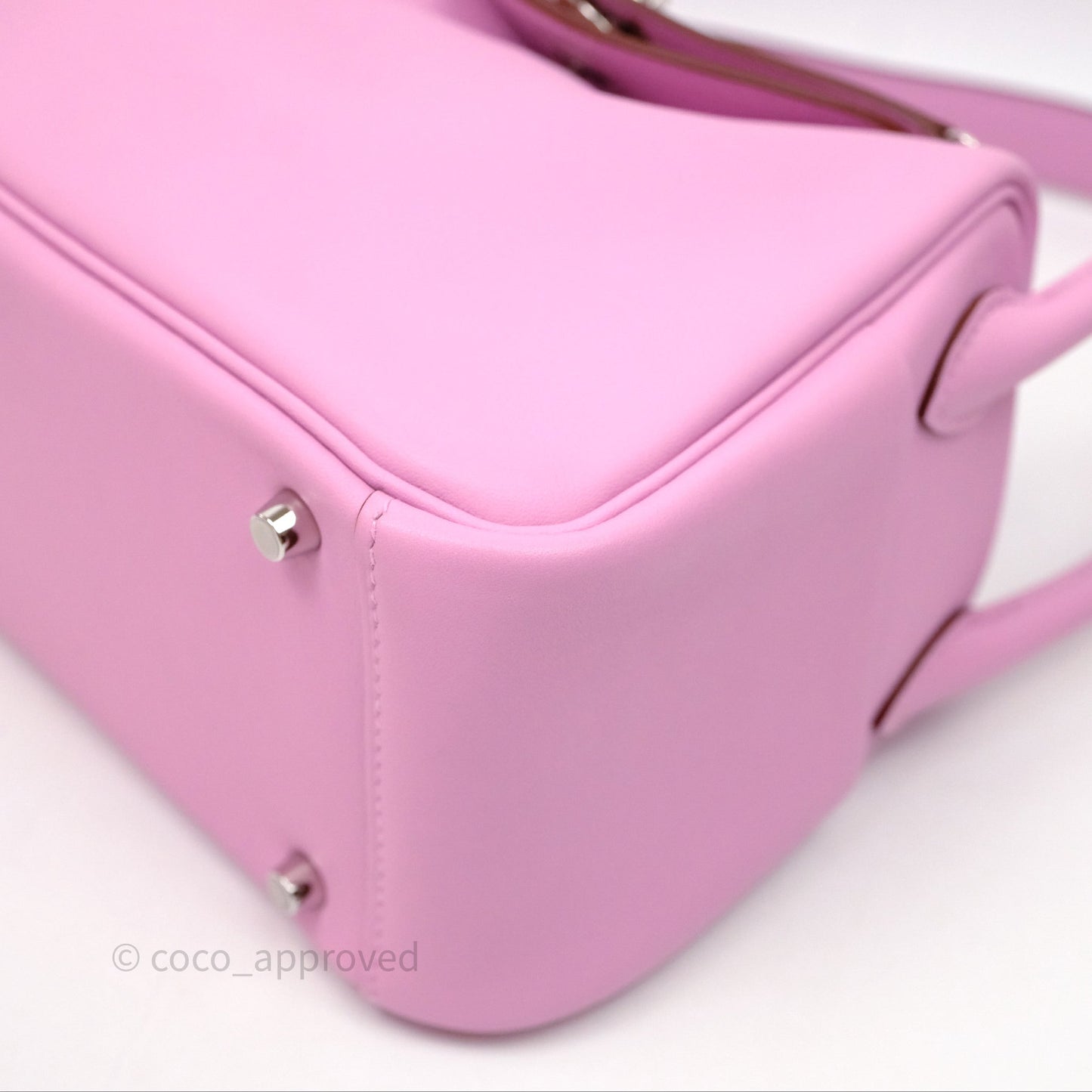 Hermès Mini Lindy 20 Swift Mauve Sylvestre X9 Palladium Hardware