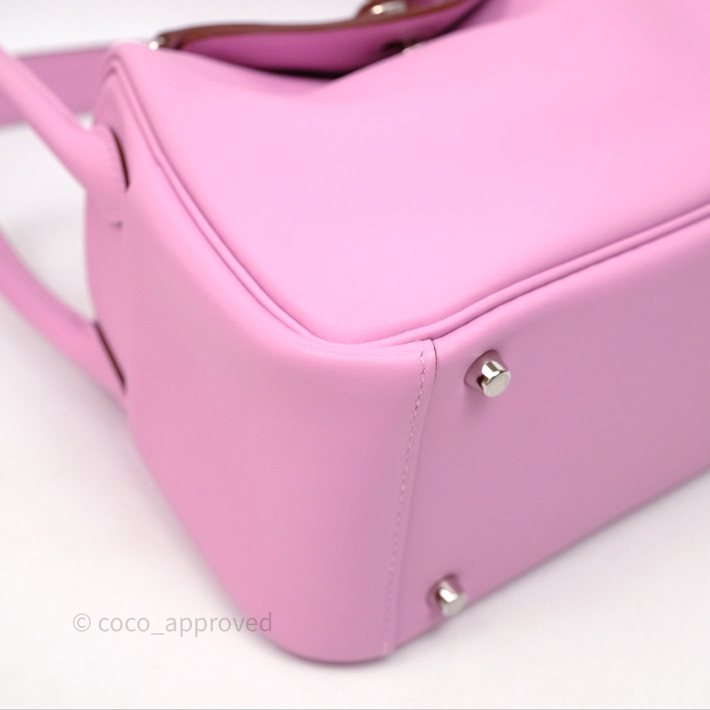 Hermès Mini Lindy 20 Swift Mauve Sylvestre X9 Palladium Hardware