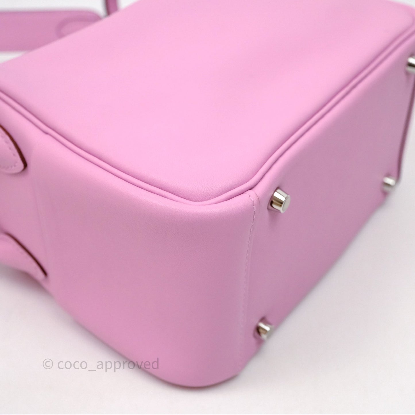 Hermès Mini Lindy 20 Swift Mauve Sylvestre X9 Palladium Hardware