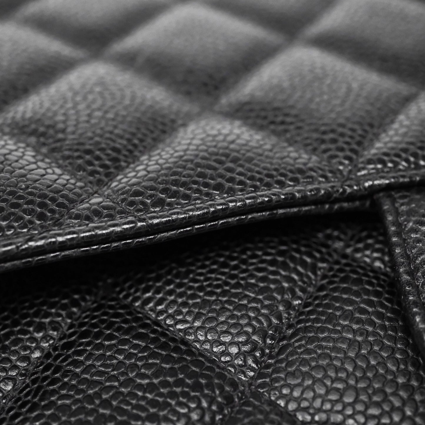 Chanel Jumbo Single Flap Black Caviar Silver Hardware