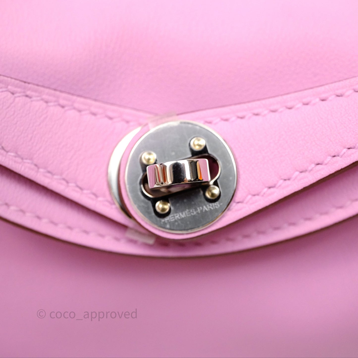 Hermès Mini Lindy 20 Swift Mauve Sylvestre X9 Palladium Hardware