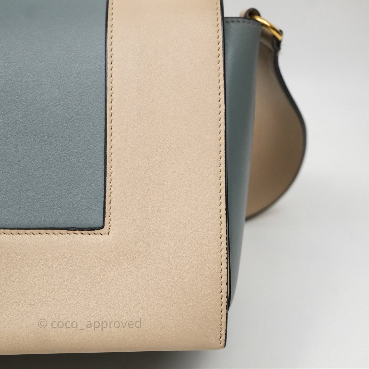 Celine Frame Bag Blue & Optic White