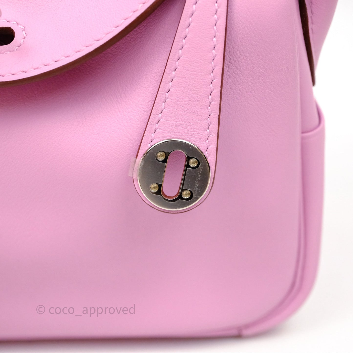 Hermès Mini Lindy 20 Swift Mauve Sylvestre X9 Palladium Hardware