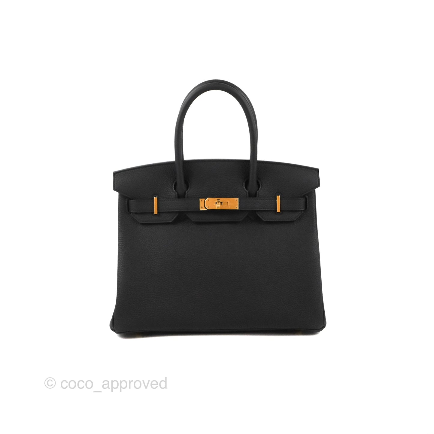 Hermès Birkin 30 Retourne Black Togo Gold Hardware