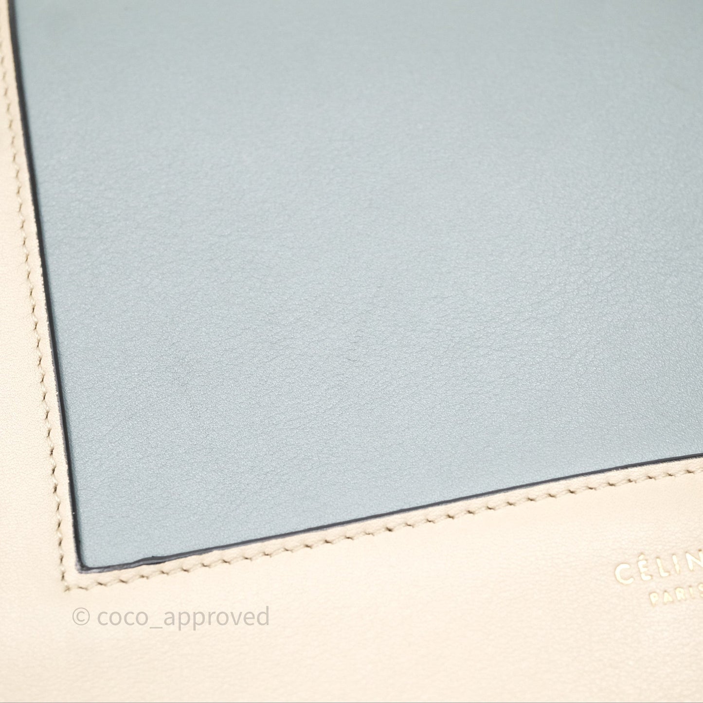 Celine Frame Bag Blue & Optic White