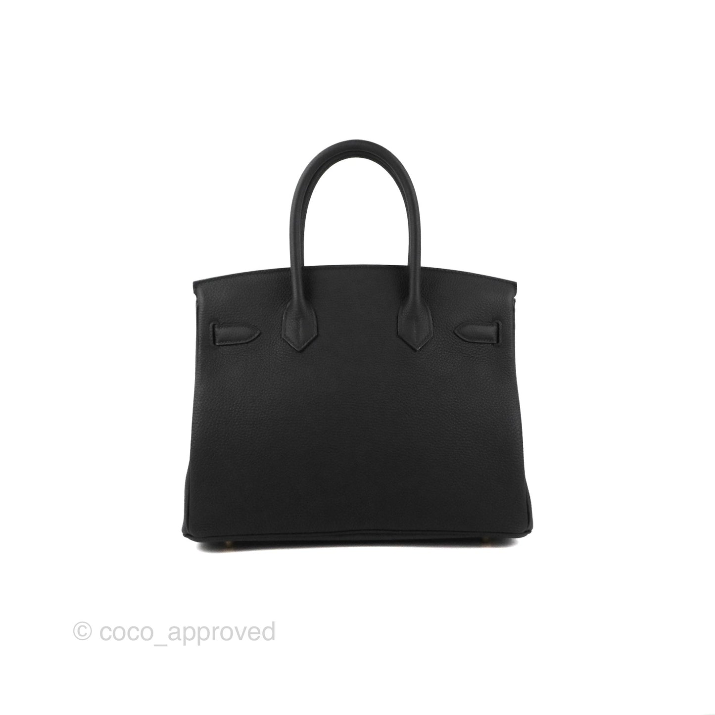 Hermès Birkin 30 Retourne Black Togo Gold Hardware