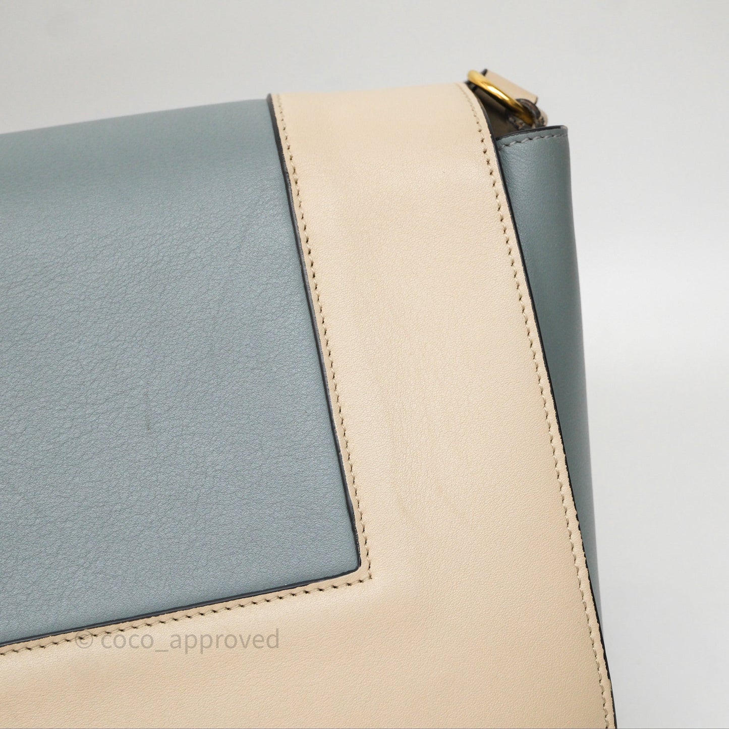 Celine Frame Bag Blue & Optic White