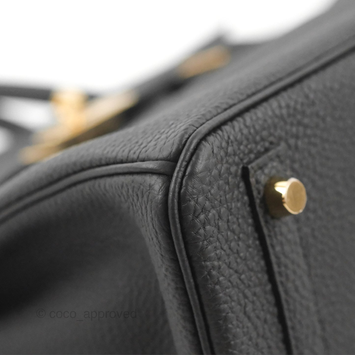 Hermès Birkin 30 Retourne Black Togo Gold Hardware