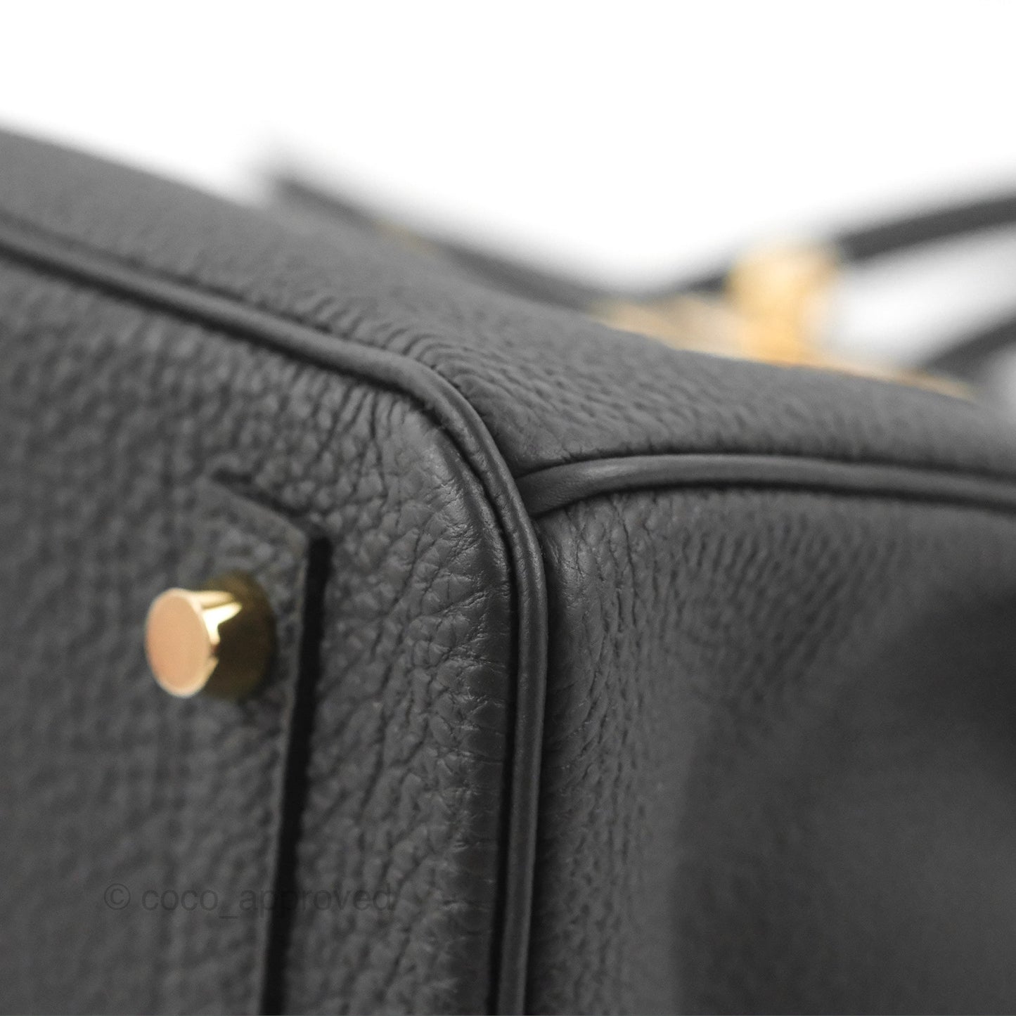 Hermès Birkin 30 Retourne Black Togo Gold Hardware