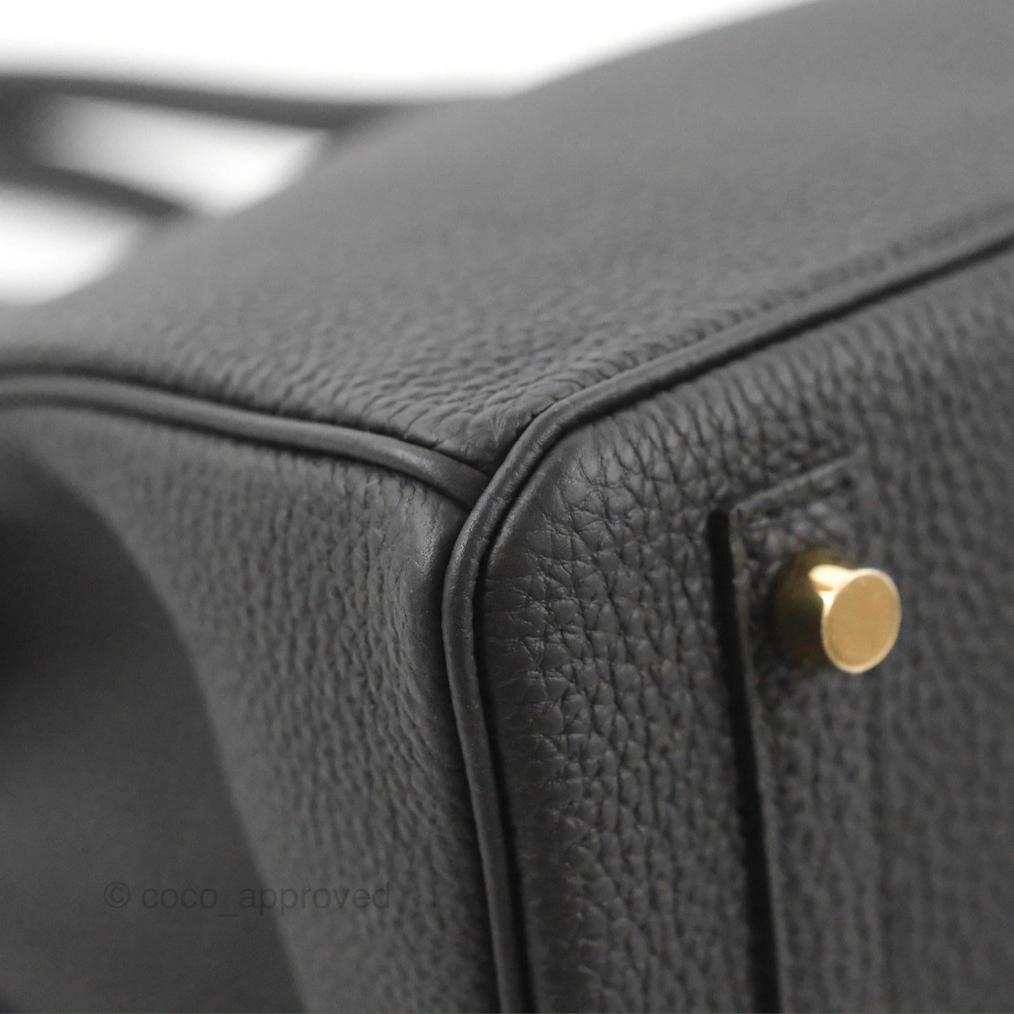 Hermès Birkin 30 Retourne Black Togo Gold Hardware