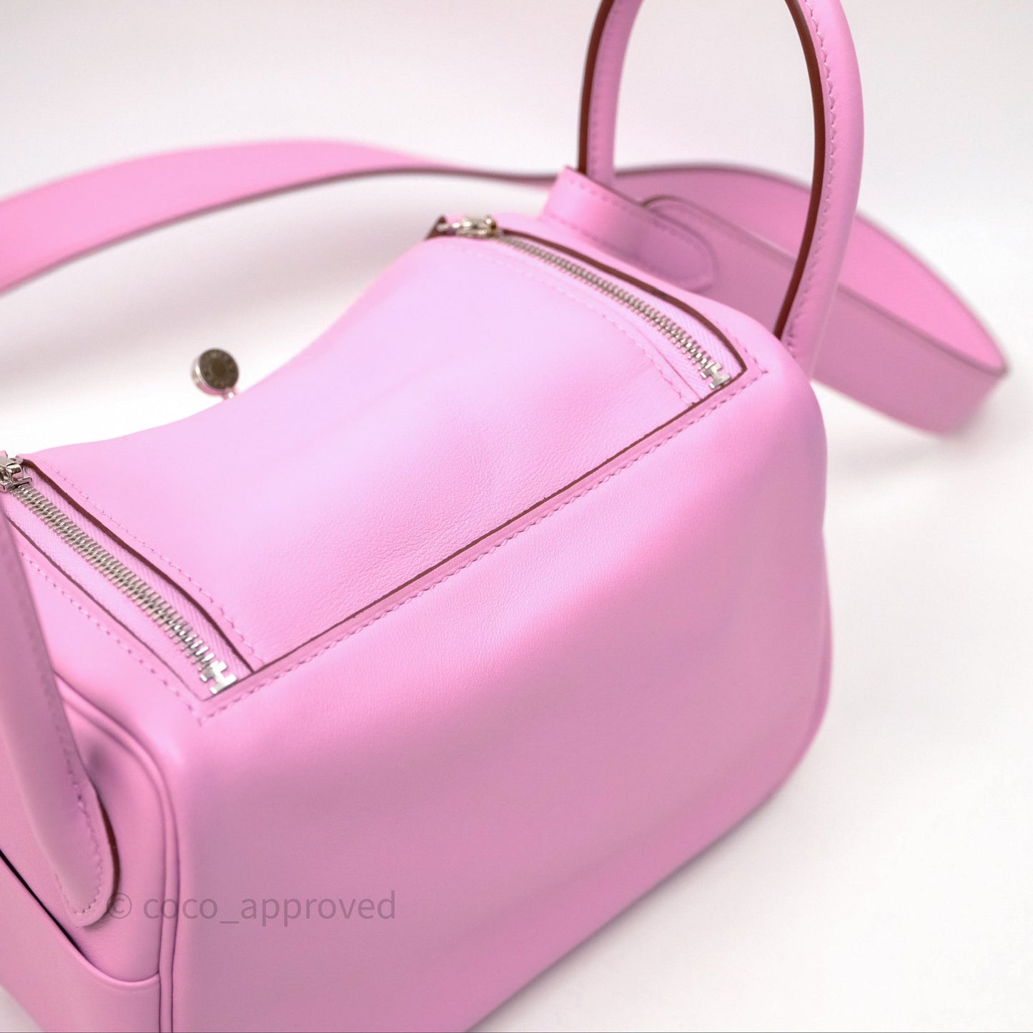 Hermès Mini Lindy 20 Swift Mauve Sylvestre X9 Palladium Hardware