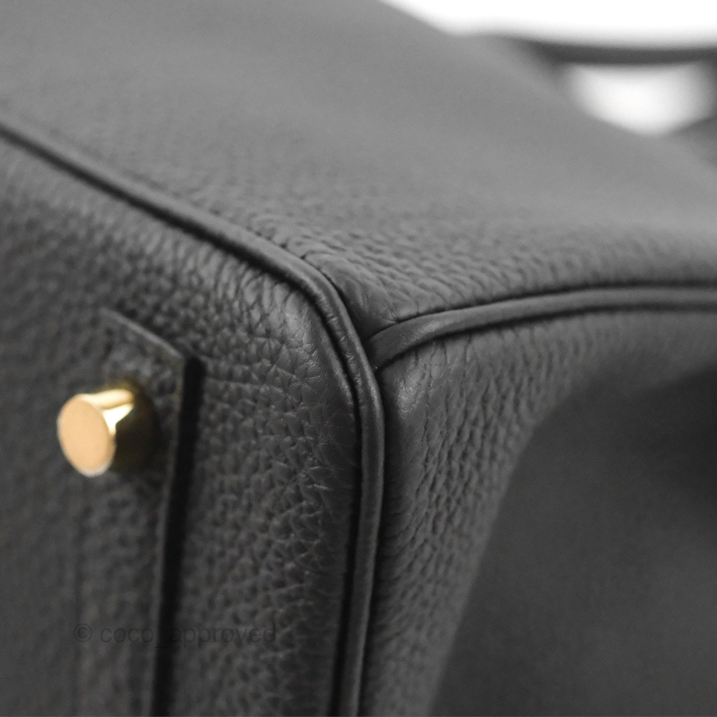Hermès Birkin 30 Retourne Black Togo Gold Hardware