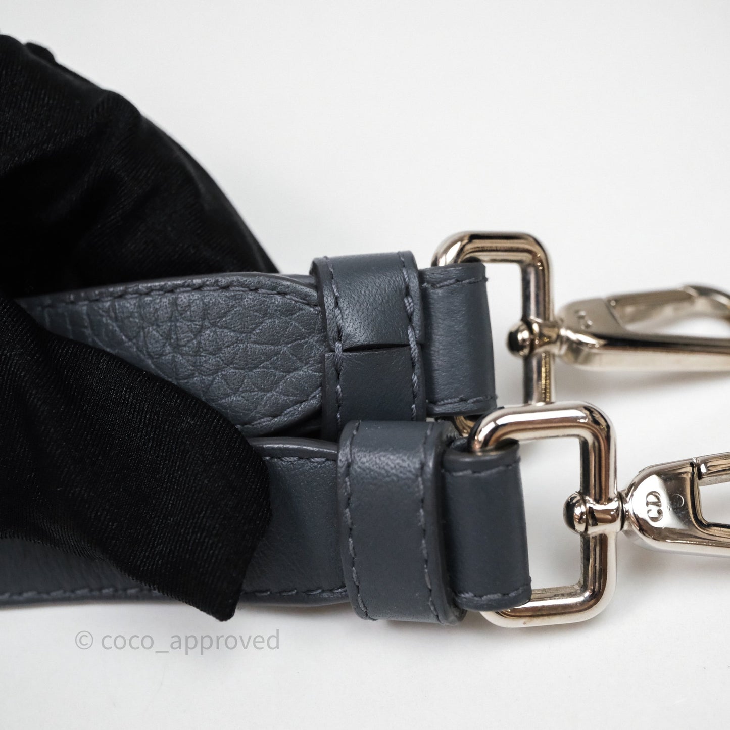 Christian Dior Mini Diorever Bag Grained Calfskin Grey