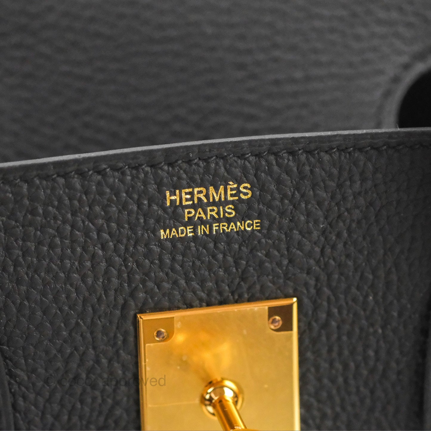 Hermès Birkin 30 Retourne Black Togo Gold Hardware