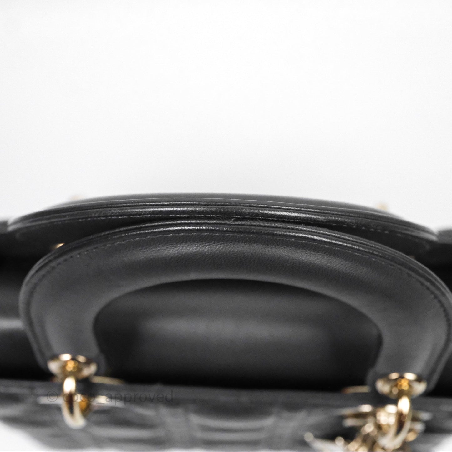 Christian Dior Small Lady Dior My ABCDior Bag Dark Grey Cannage Lambskin