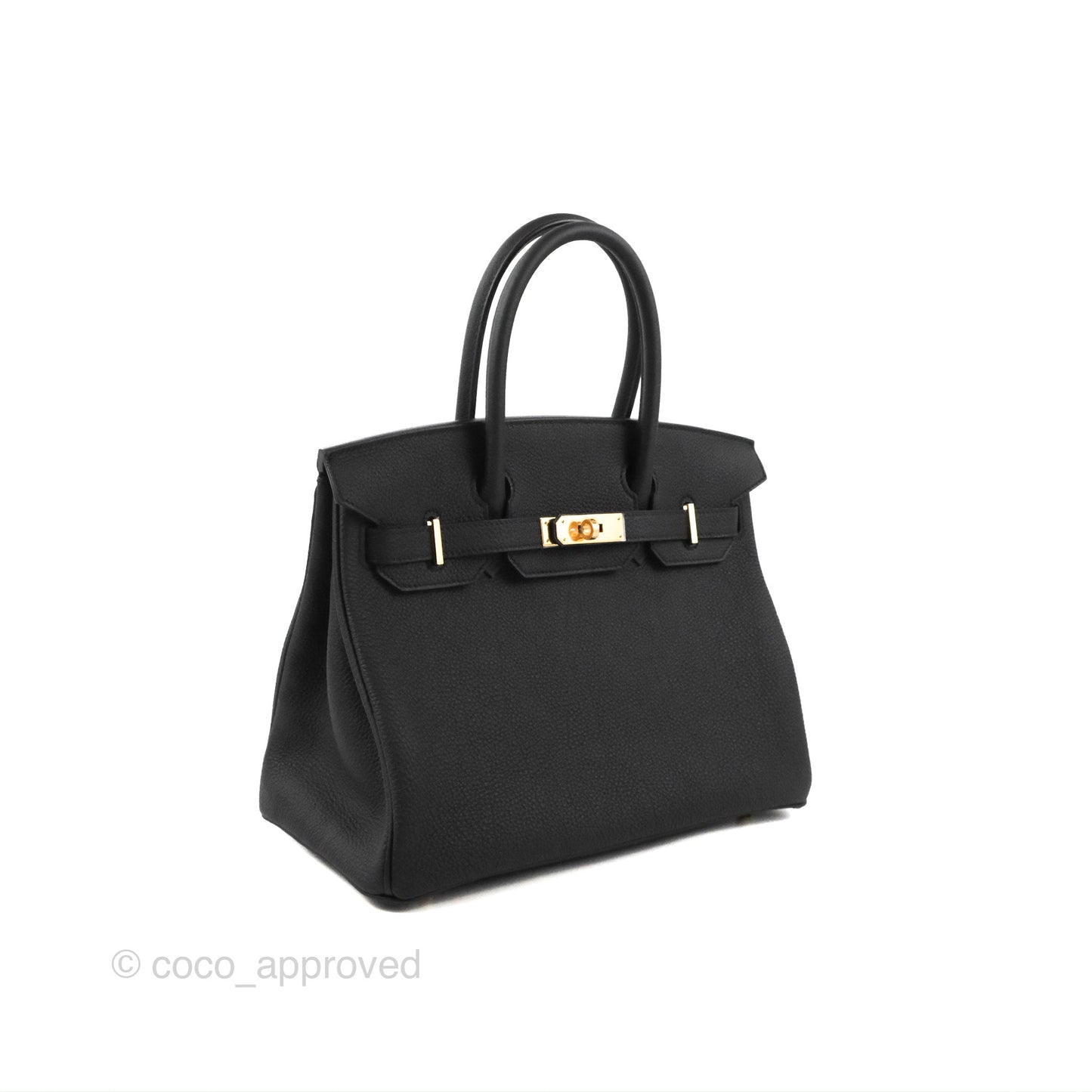 Hermès Birkin 30 Retourne Black Togo Gold Hardware