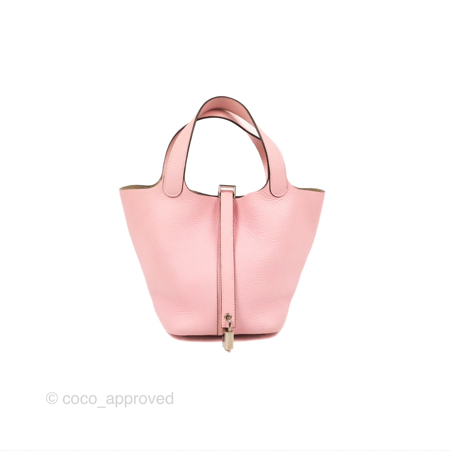 Hermès Picotin Lock 18 Rose Sakura Taurillon Clemence Palladium Hardware