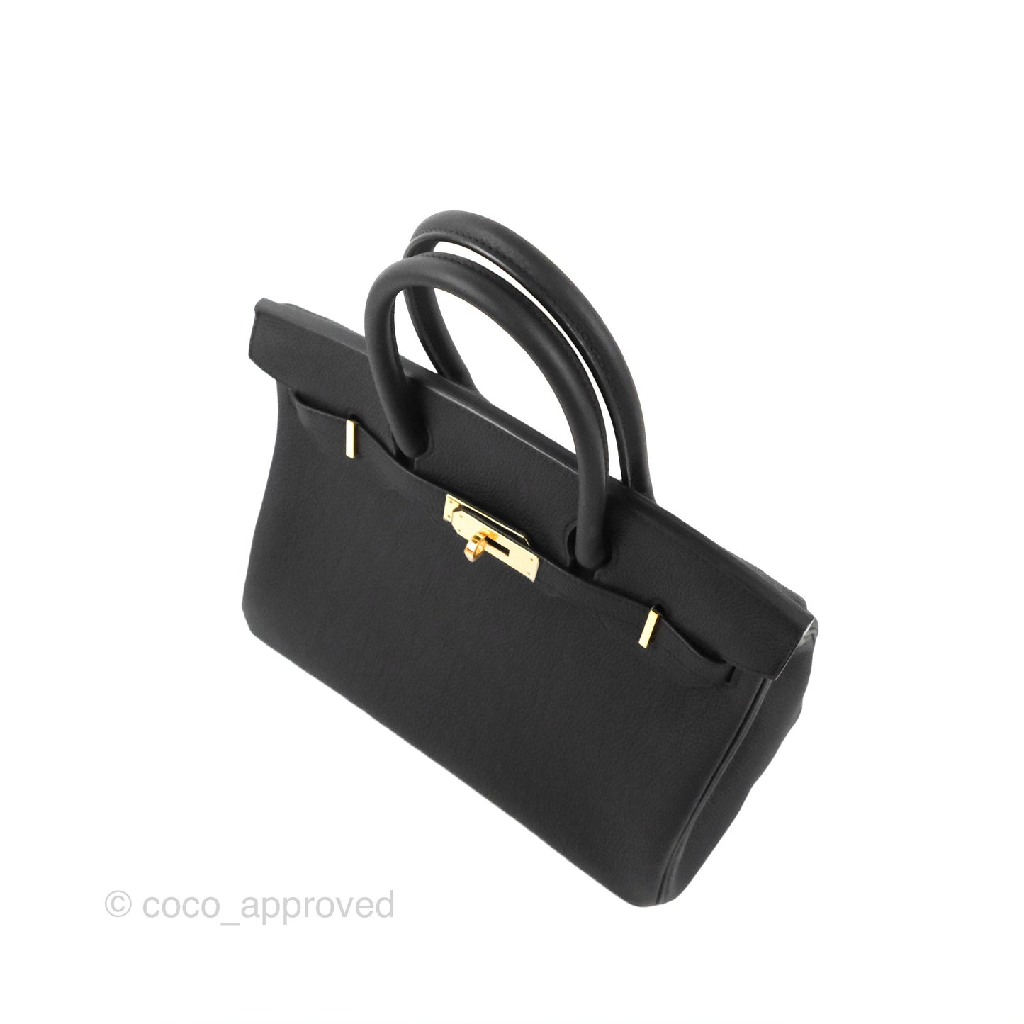 Hermès Birkin 30 Retourne Black Togo Gold Hardware